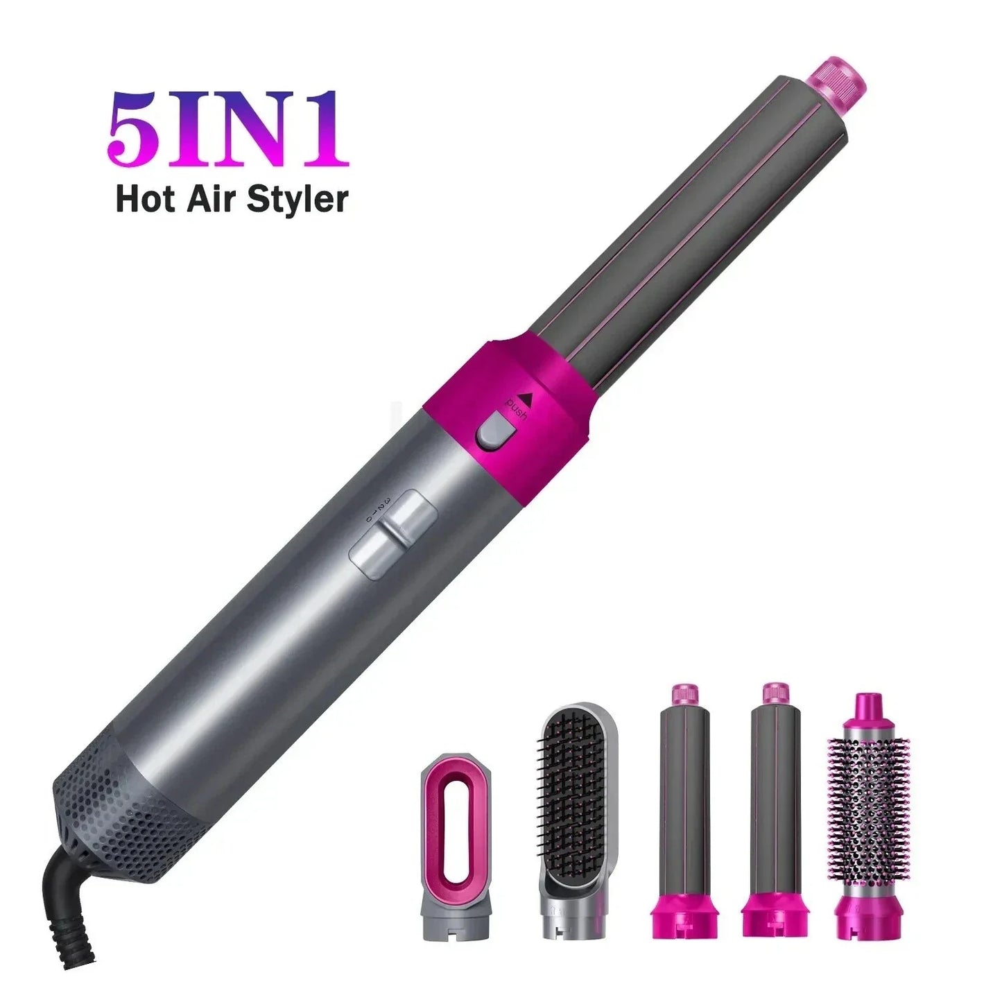 5 in 1 Hair Dryer Brush for Fast Drying Curling Volumizing Straightening