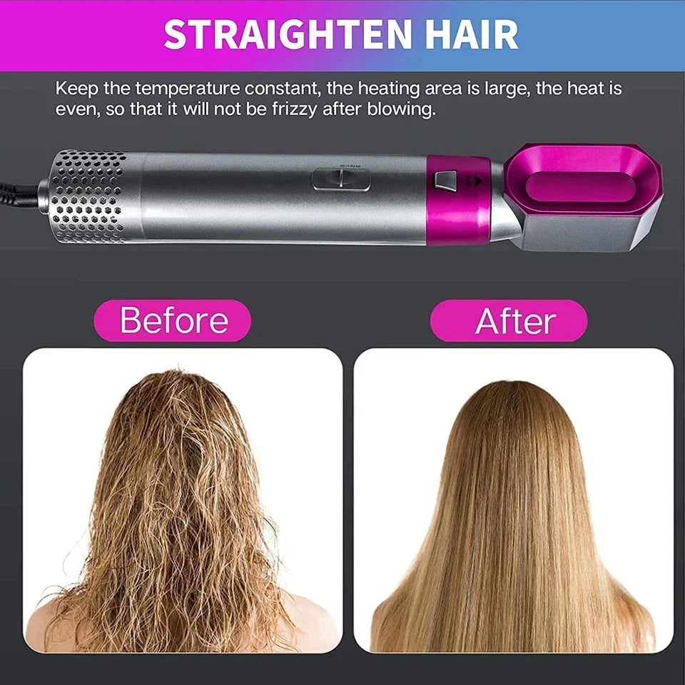 5 in 1 Hair Dryer Brush for Fast Drying Curling Volumizing Straightening