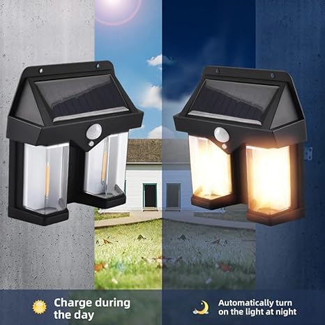 Outdoor Solar Wall Light – Garden & Villa Decorative Night Lamp