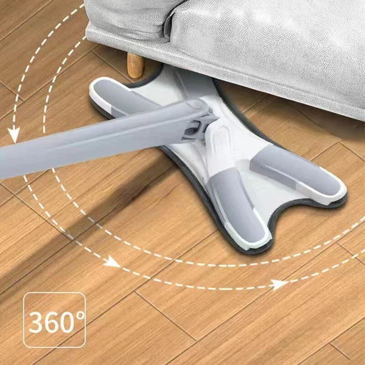 X Mop Manual Squeeze Mop – Hand-Free Flat Twist Mop with Microfiber for Easy Household Cleaning