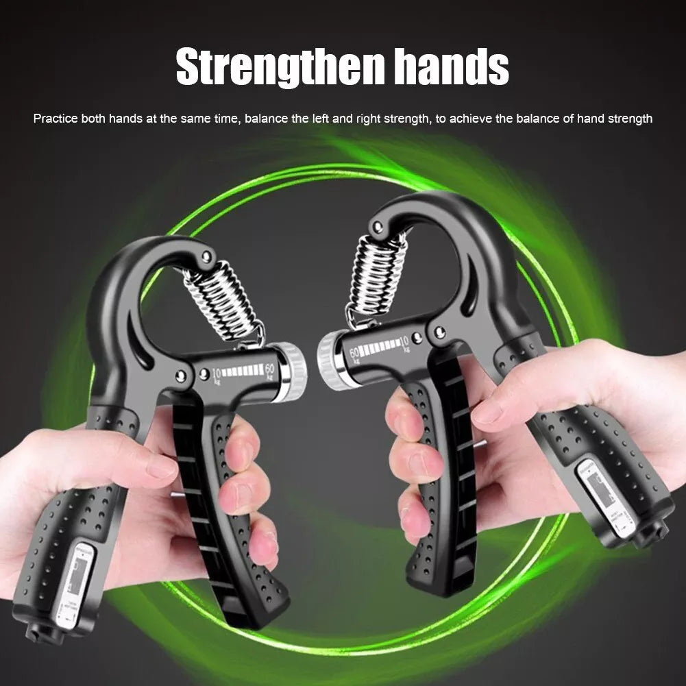 Adjustable Hand Gripper with Counter – Forearm, Wrist & Finger Strengthener with Adjustable Resistance