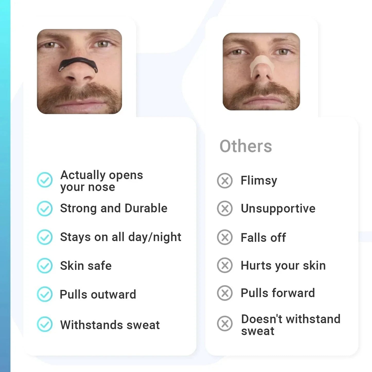 SleepCo Magnetic Nasal Dilator Starter Kit – Next-Gen Magnetic Nose Strips & Breathable Nose Clips for Better Sleep
