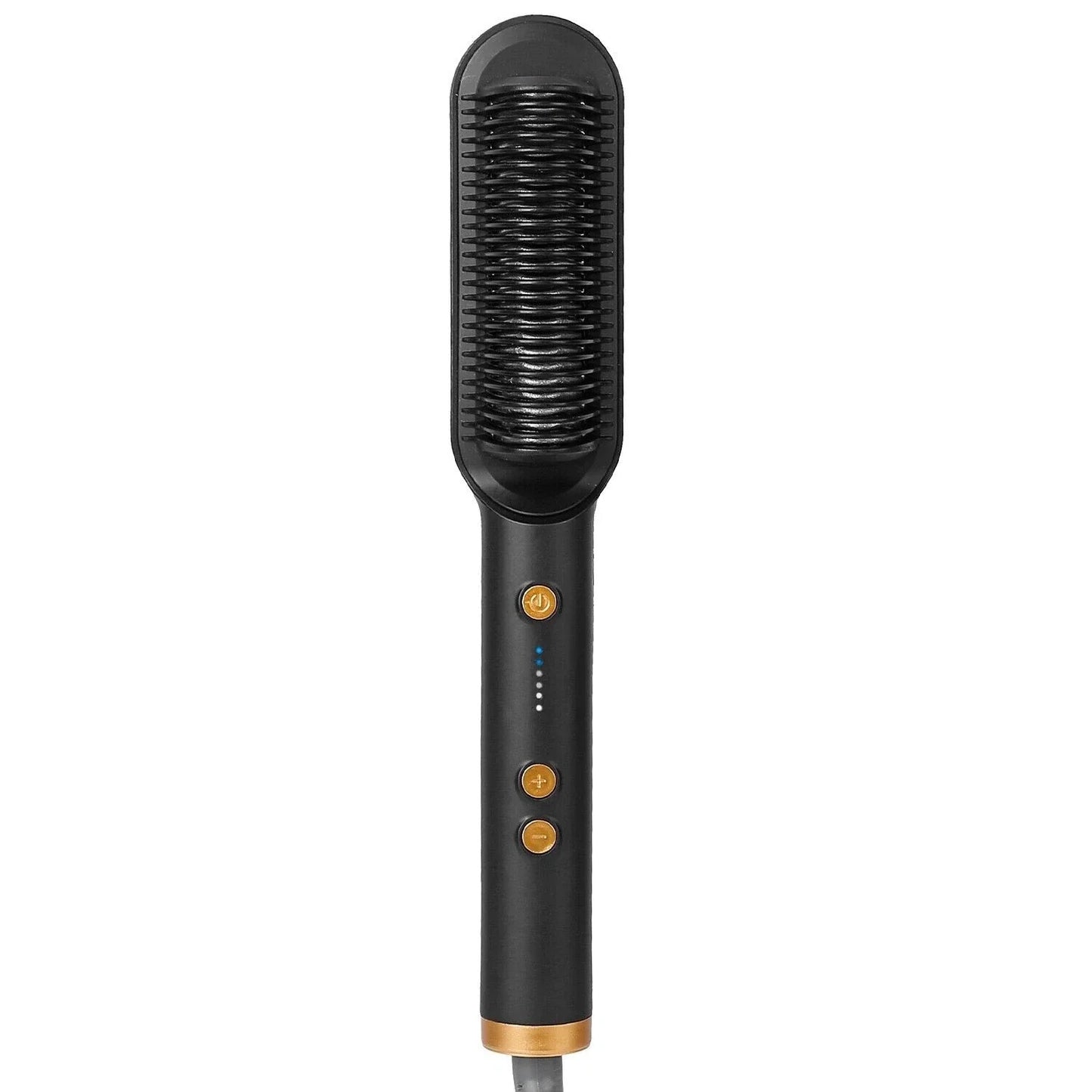 2-in-1 Hair Straightener & Curling Brush | Professional Styling Iron Comb
