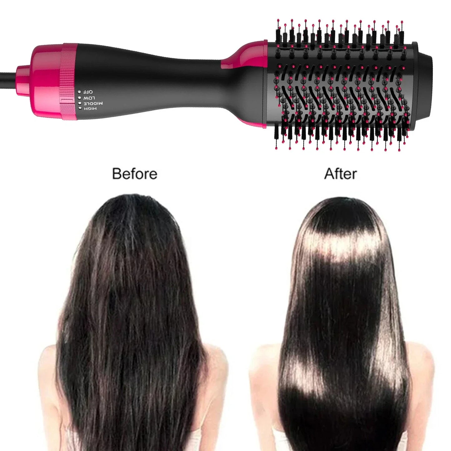 Hair Dryer Brush Blow Dryer Hot Air Brush Volumizing Styler for All Hair