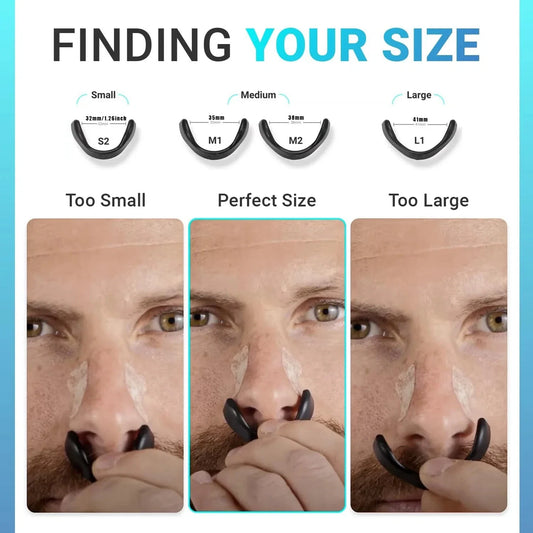 SleepCo Magnetic Nasal Dilator Starter Kit – Next-Gen Magnetic Nose Strips & Breathable Nose Clips for Better Sleep