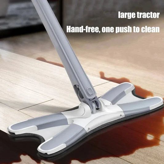 X Mop Manual Squeeze Mop – Hand-Free Flat Twist Mop with Microfiber for Easy Household Cleaning
