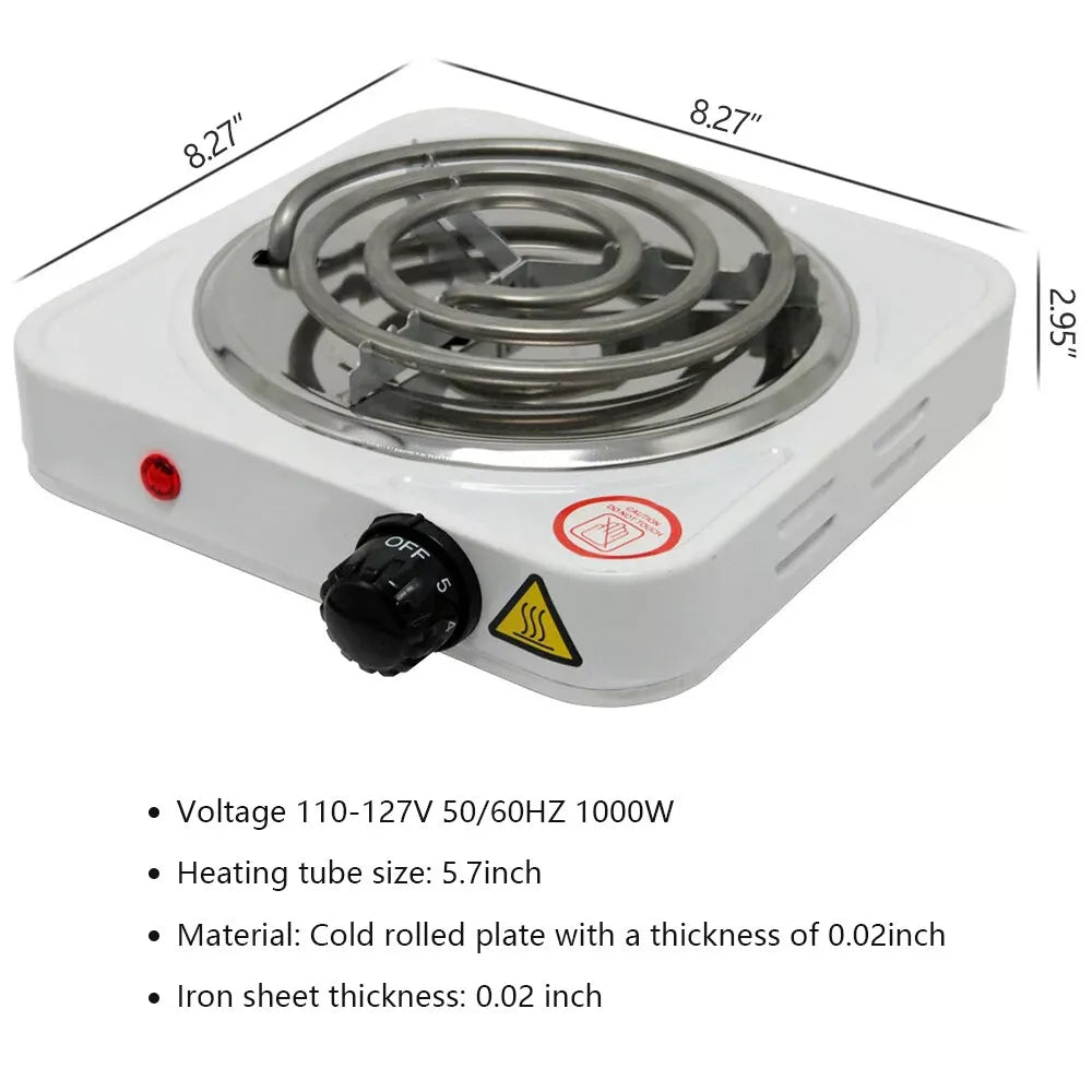 Electric Hot Plate Stove – Portable Coil Heating Cooker | Compact Electric Cooktop for Home & Kitchen Use